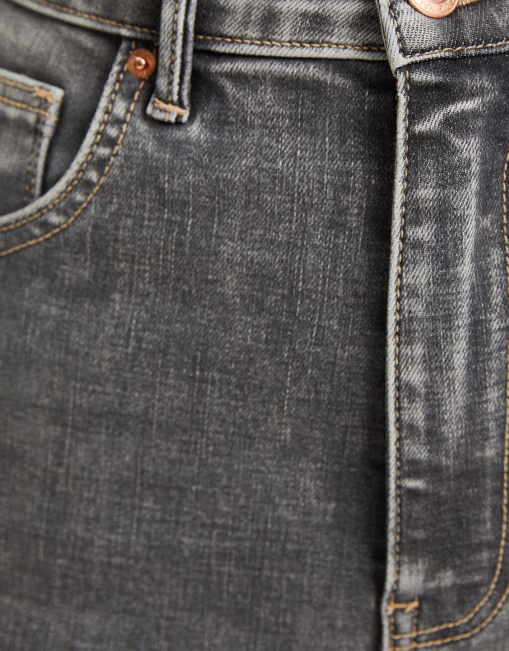 calça jeans skinny de cintura super alta