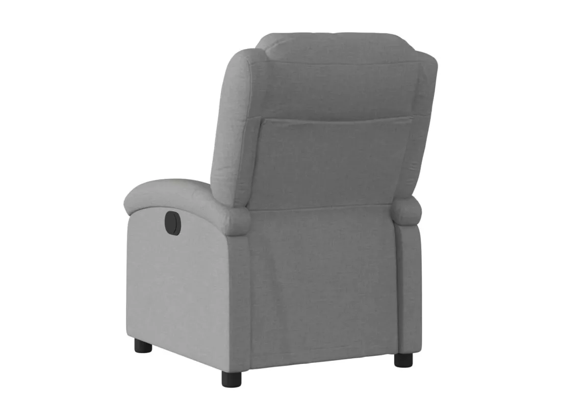 Fauteuil inclinable électrique Gris foncé Tissu