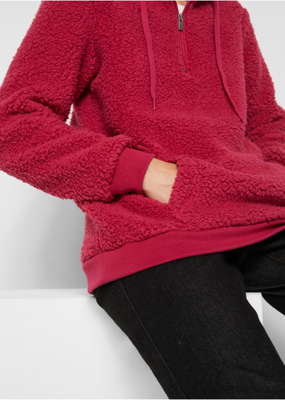 Pull en polaire peluche
