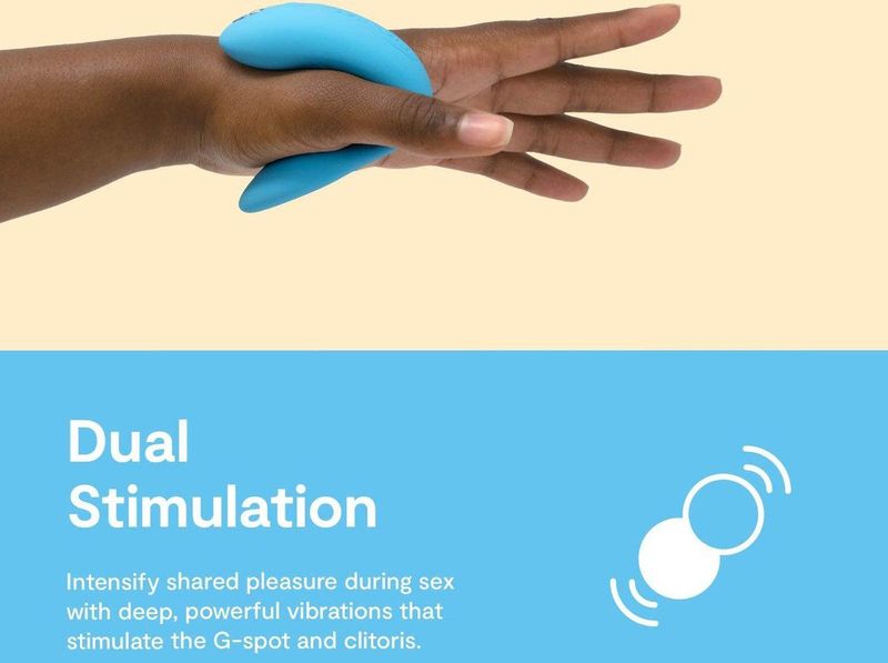 WE-VIBE Chorus - Koppelvibrator - Blue - Stimulatie - Afstandsbediening