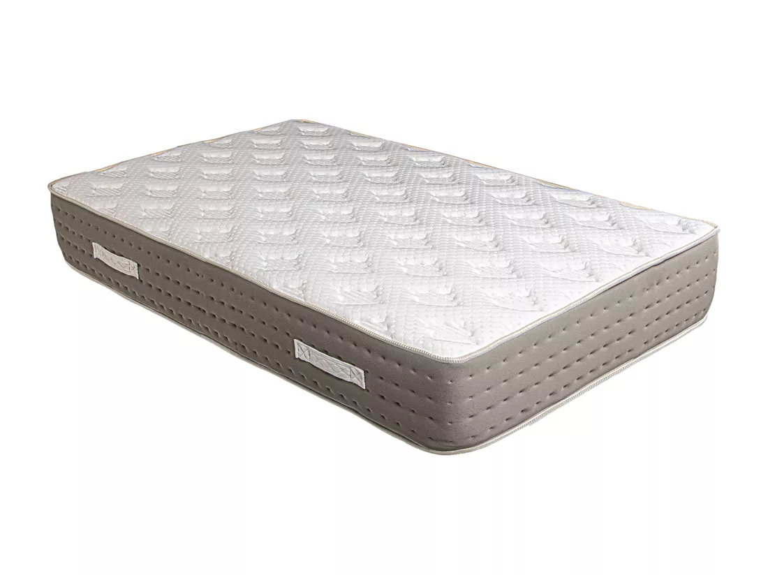 Matelas KIAN 90x190 cm à ressorts ensachés, en mousse haute densité, indépendance du couchage, face été/hiver, épaisseur 26cm
