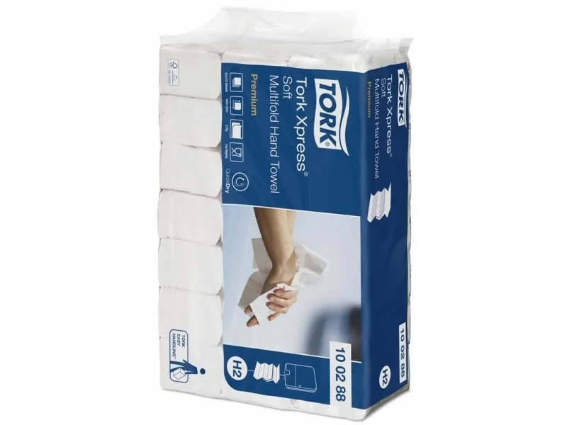 Håndklædeark Tork H2 Xpress® Soft Premium Multifold - (21 pakker x 110 ark)