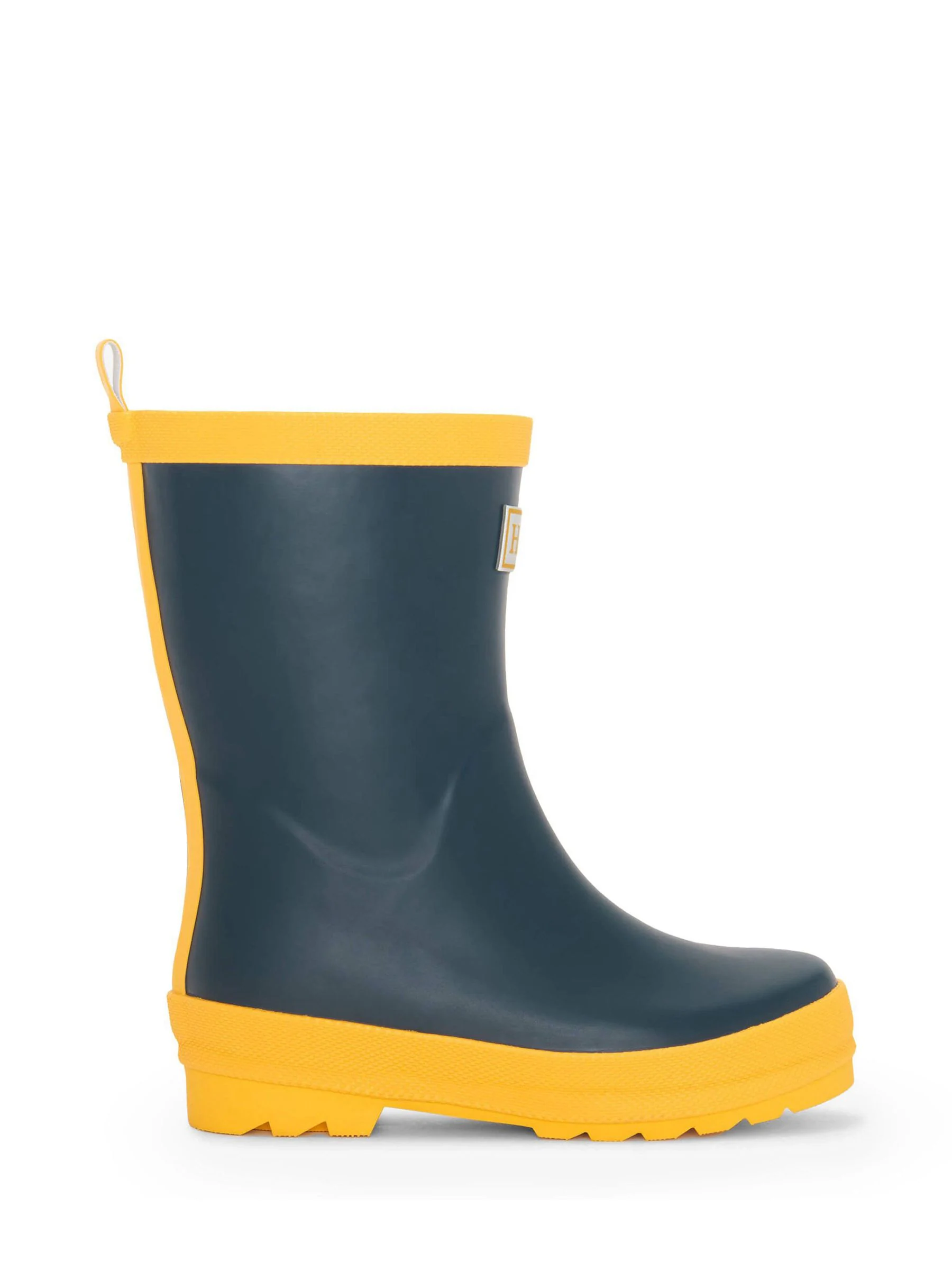 Hatley Navy & Yellow Matte Rain Wellies