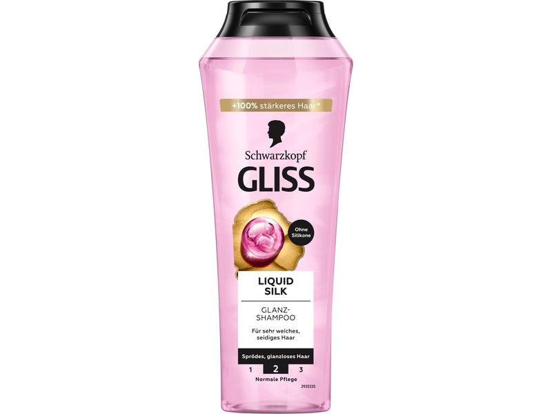 Schwarzkopf GLISS Shampoo Liquid Silk 250 ml Haarshampoo glättet die Haaroberfläche und verleiht Glanz und Geschmeidigkeit