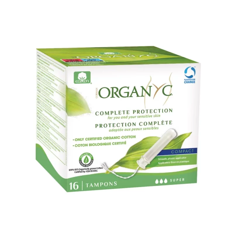 Tampon applicateur Coton Bio Super - Boite de 16