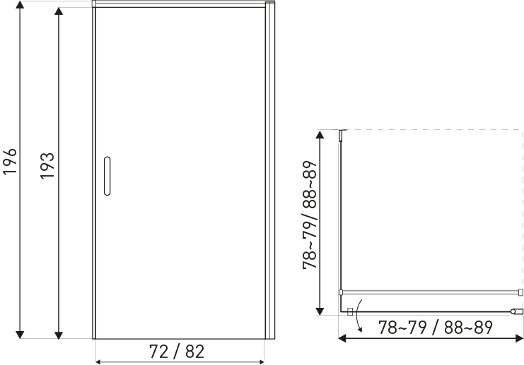 Kerra Hera douchecabine met douchebak 90x90cm zwart