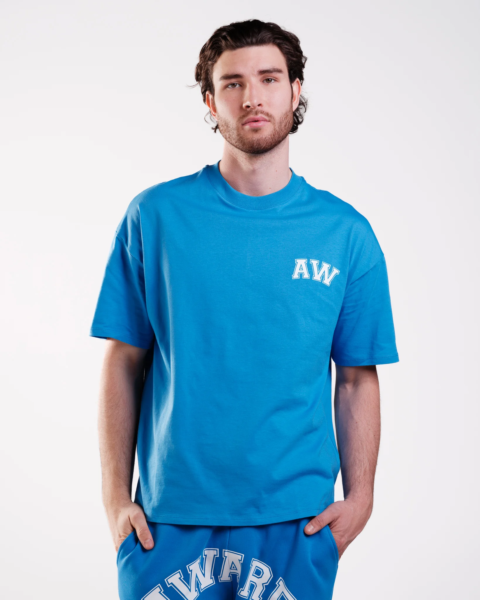 AWARE Oversized Tee Cobalt Blue