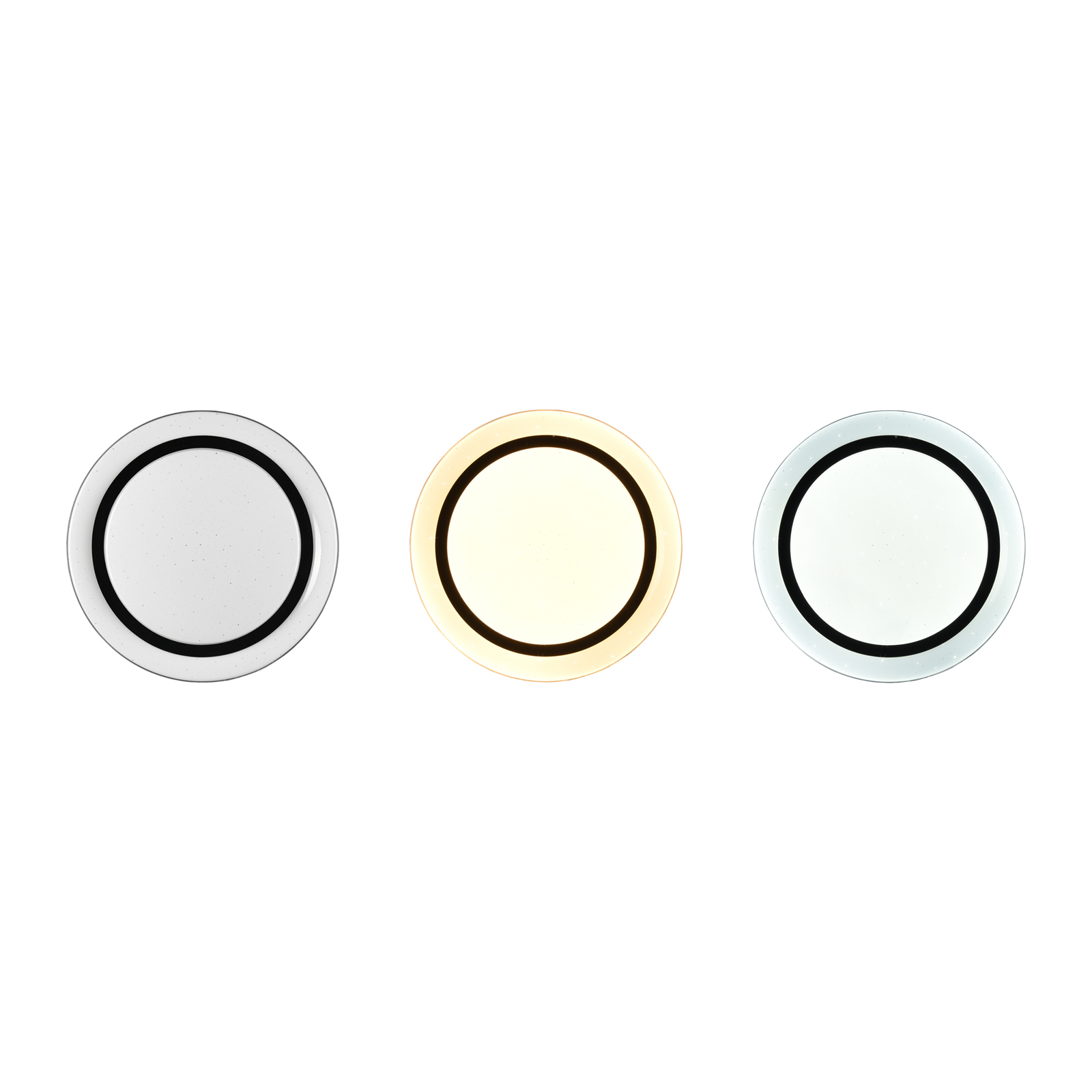 LED-Deckenleuchte - silber - Ø 27 cm