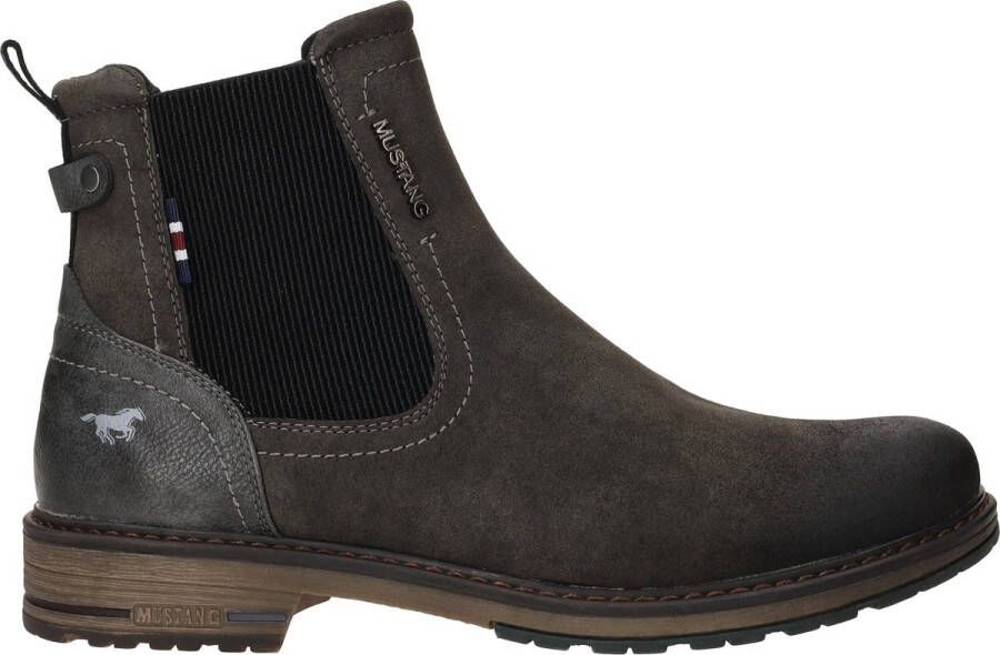Mustang Shoes Chelsea-boots slip-on boots ankle boots block heel side stretch insert