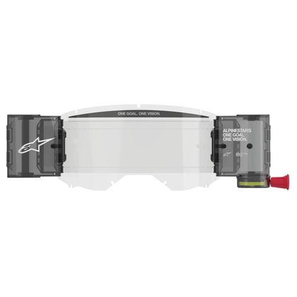 Système roll-off Alpinestars VISION 8 - 5 - 3 FILM KIT WIDE VISION W/CL - Blanc
