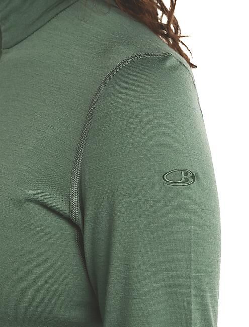 ICEBREAKER - T-SHIRT ML DEMI ZIP OASIS HALPH ZIP W