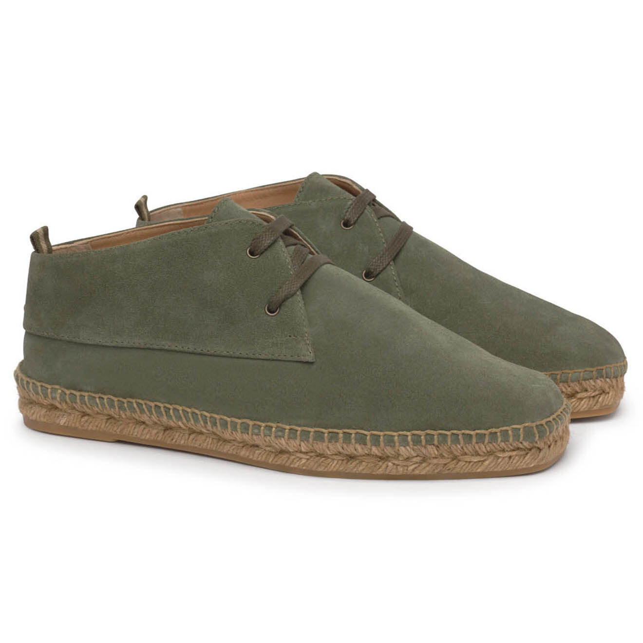 Castaner Chukka boots en Velours de Cuir Bruno olive