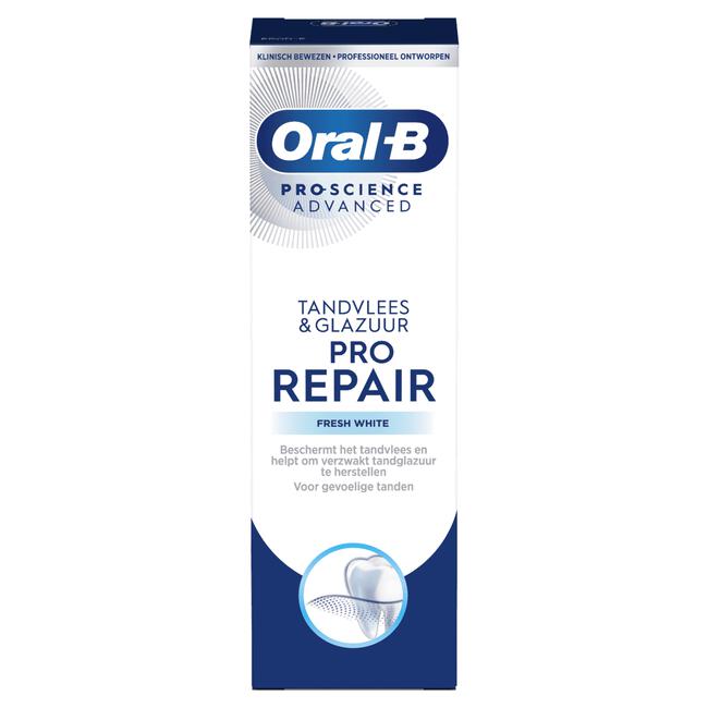 Oral-B Pro-Repair Tandvlees & Glazuur Zachte Whitening Tandpasta 75  ML