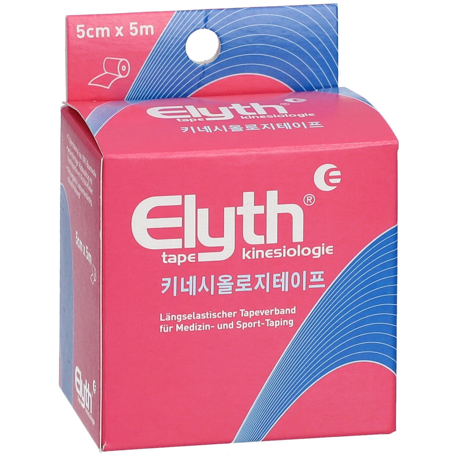 ELYTH Kinesiologie-Tape 5 m x 5 cm rot