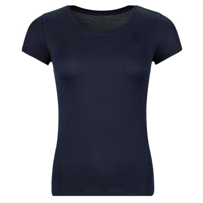Odlo Dame T-shirts Top Crew Neck Short Sleeve Active Blå