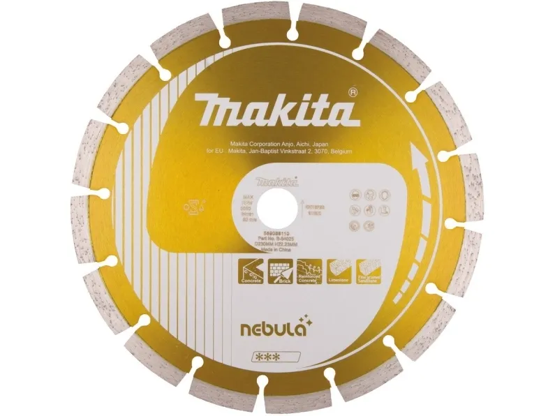 Makita Nebula - Diamantskæreskive - for beton, kalksten, forstærket beton, mursten, finkornet sandsten - 230 mm