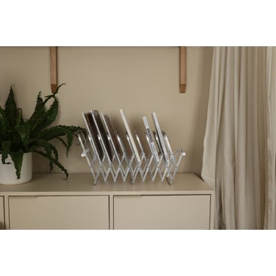 Tischsortierer Aluminium, 10 Fächer