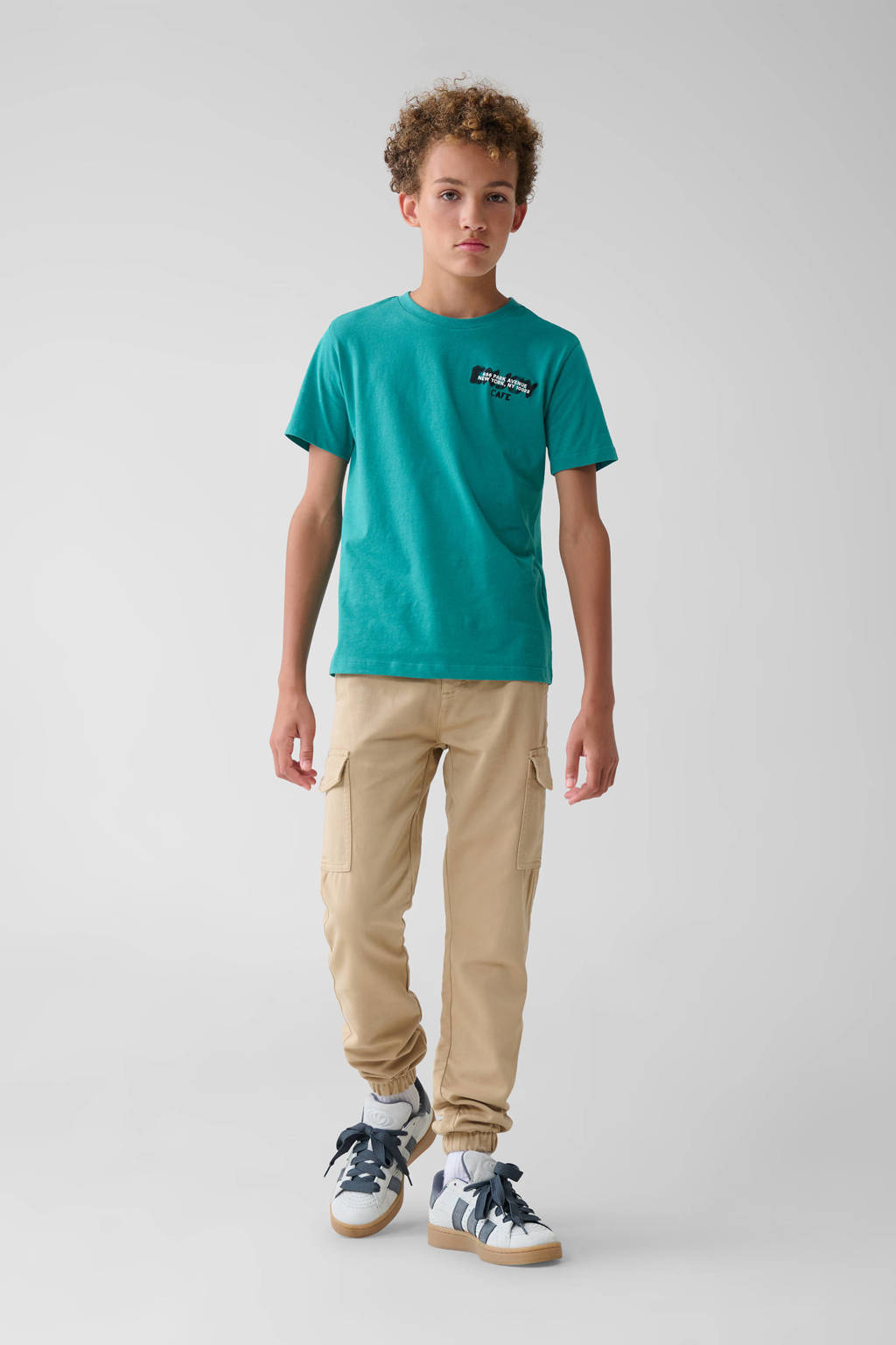 Shoeby tapered fit cargobroek zand