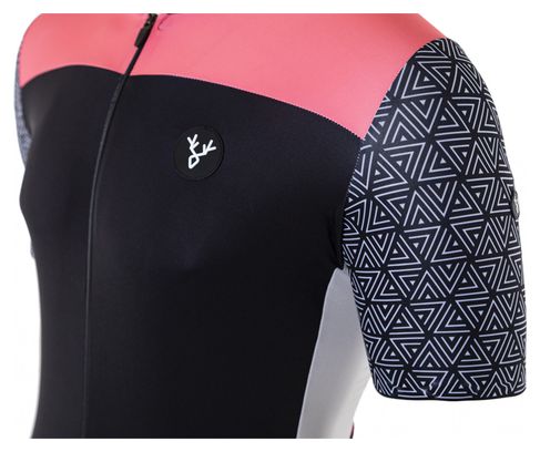 Maillot Manches Courtes LeBram Aspin Noir Coupe Ajustée
