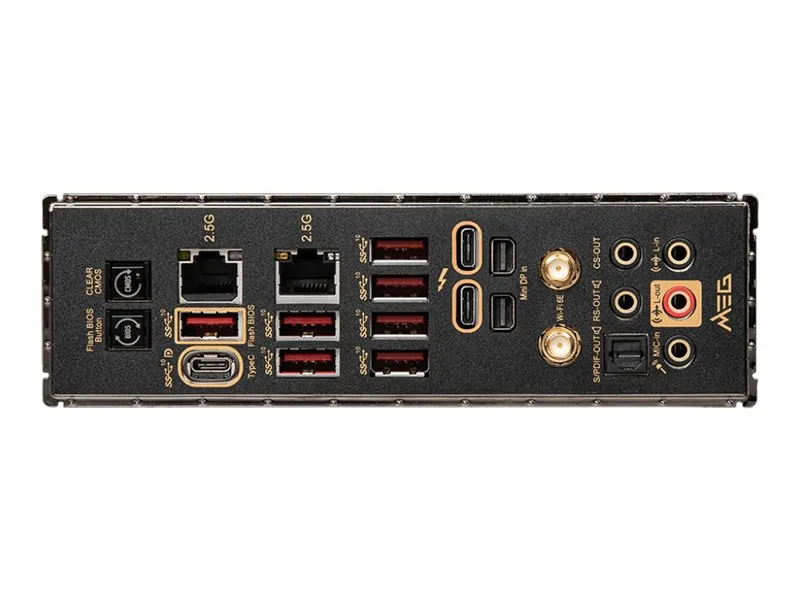 [OUTLET] - MSI MEG Z690 ACE - Bundkort - udvidet ATX - LGA1700 sokkel - Z690 Chipset - USB-C Gen2, USB 3.2 Gen 1, USB 3.2 Gen 2, USB-C Gen 2x2 - Wi-Fi, Bluetooth, 2 x 2.5 Gigabit LAN - onboard grafik (CPU påkrævet) - HD Audio (8-kanaler)