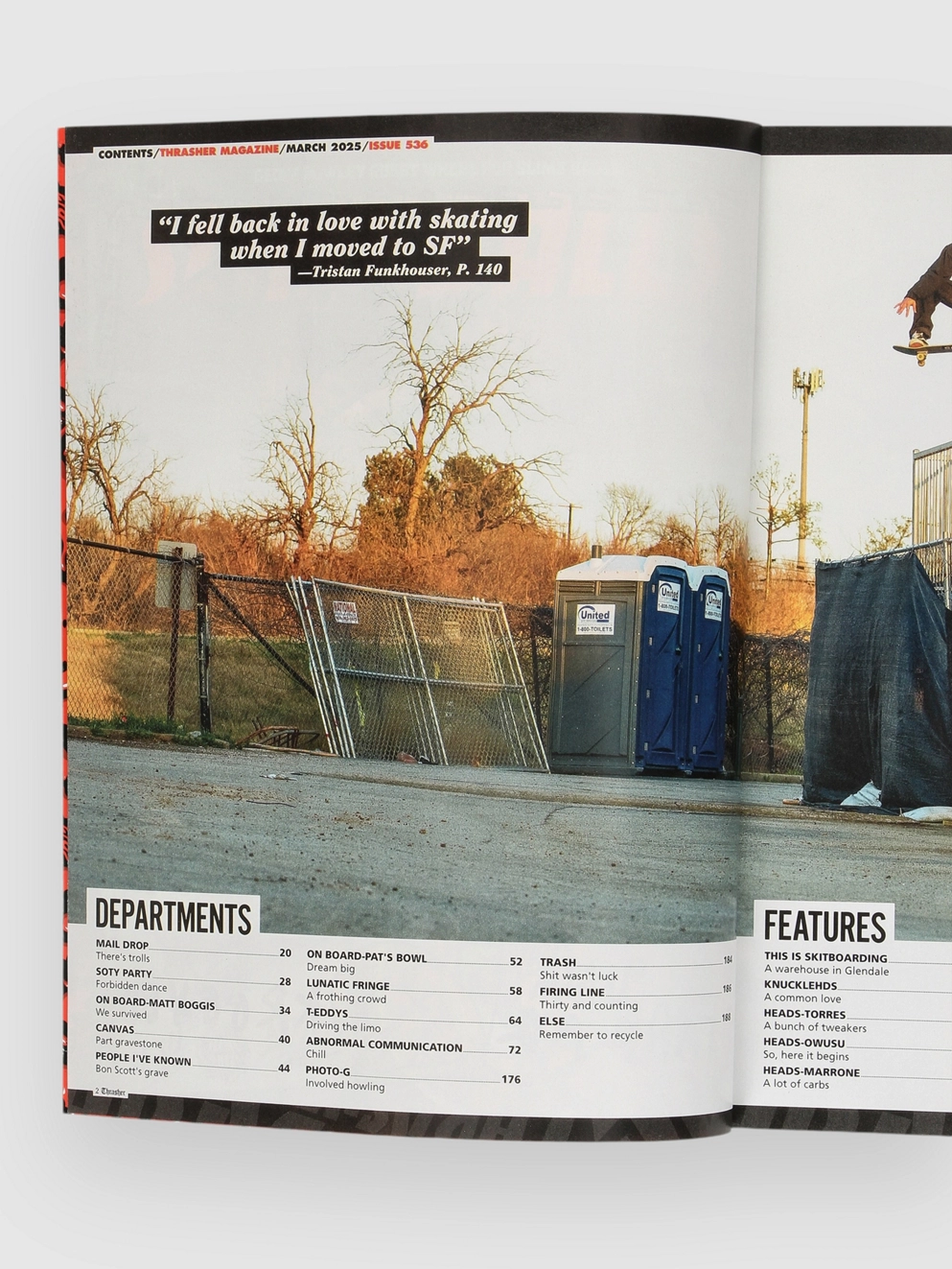 Thrasher Issues March 2025 Magazine uni