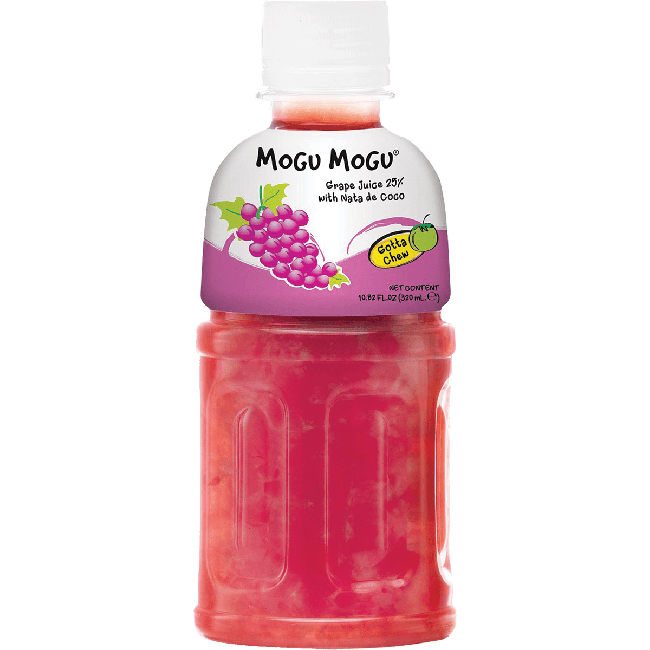 Mogu Mogu Nata de Coco drink met druivensmaak 320ml