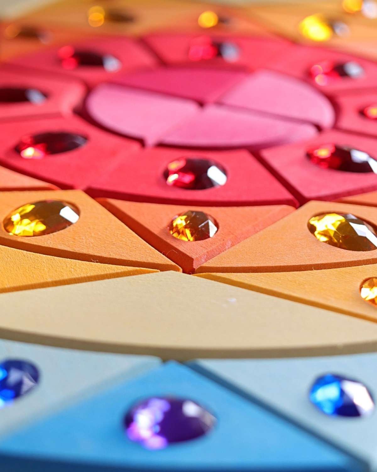 Mandala Puslespill – 76 klosser og diamanter | Sparkling Mandala Sun