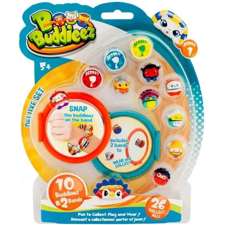BBuddieez 10 Buddieez und 2 Armbänder, cooler Sammelspaß für Kids von 5 - 12 Jahren