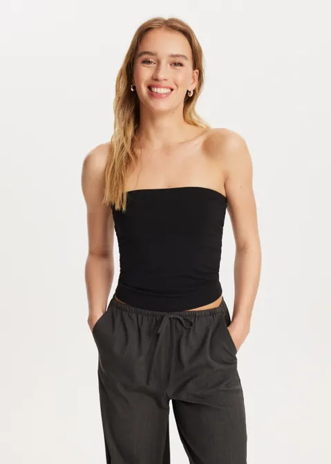 Bandeau top zwart (ZWART)