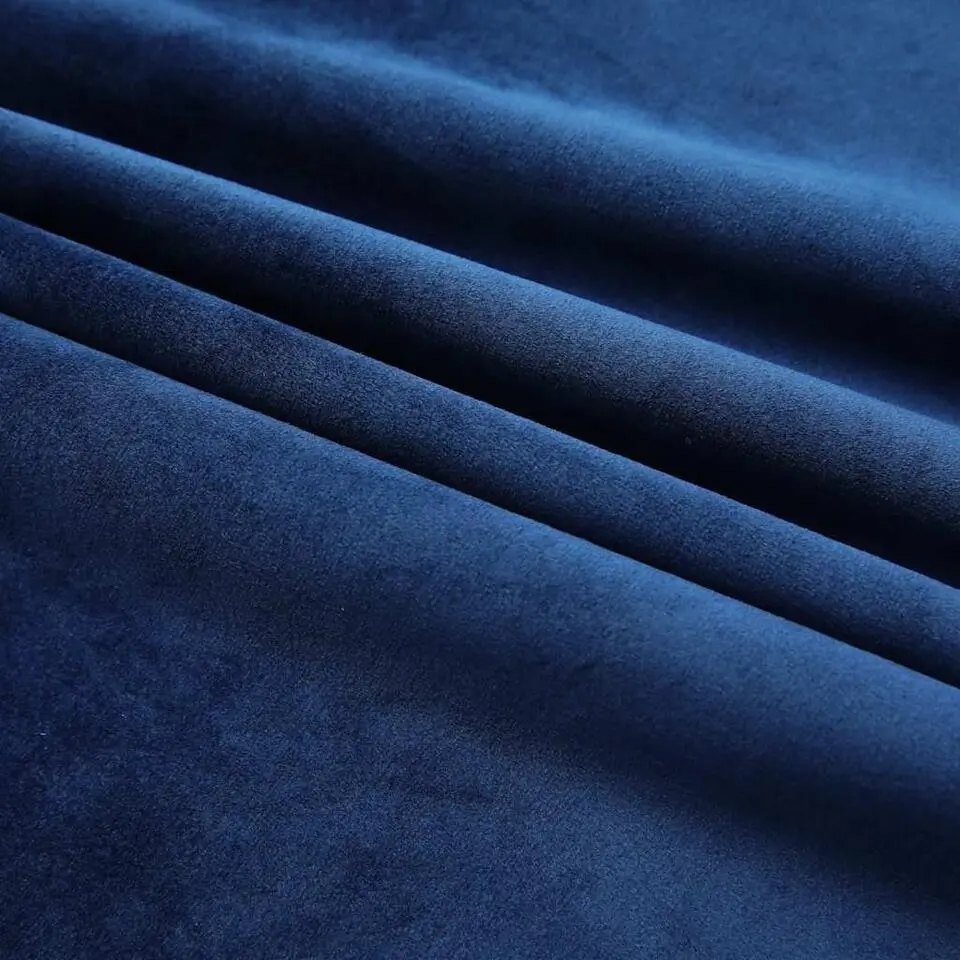 vidaXL - Gordijn - Blauw - Fluweel - 140 x 225 cm - 2 stuks
