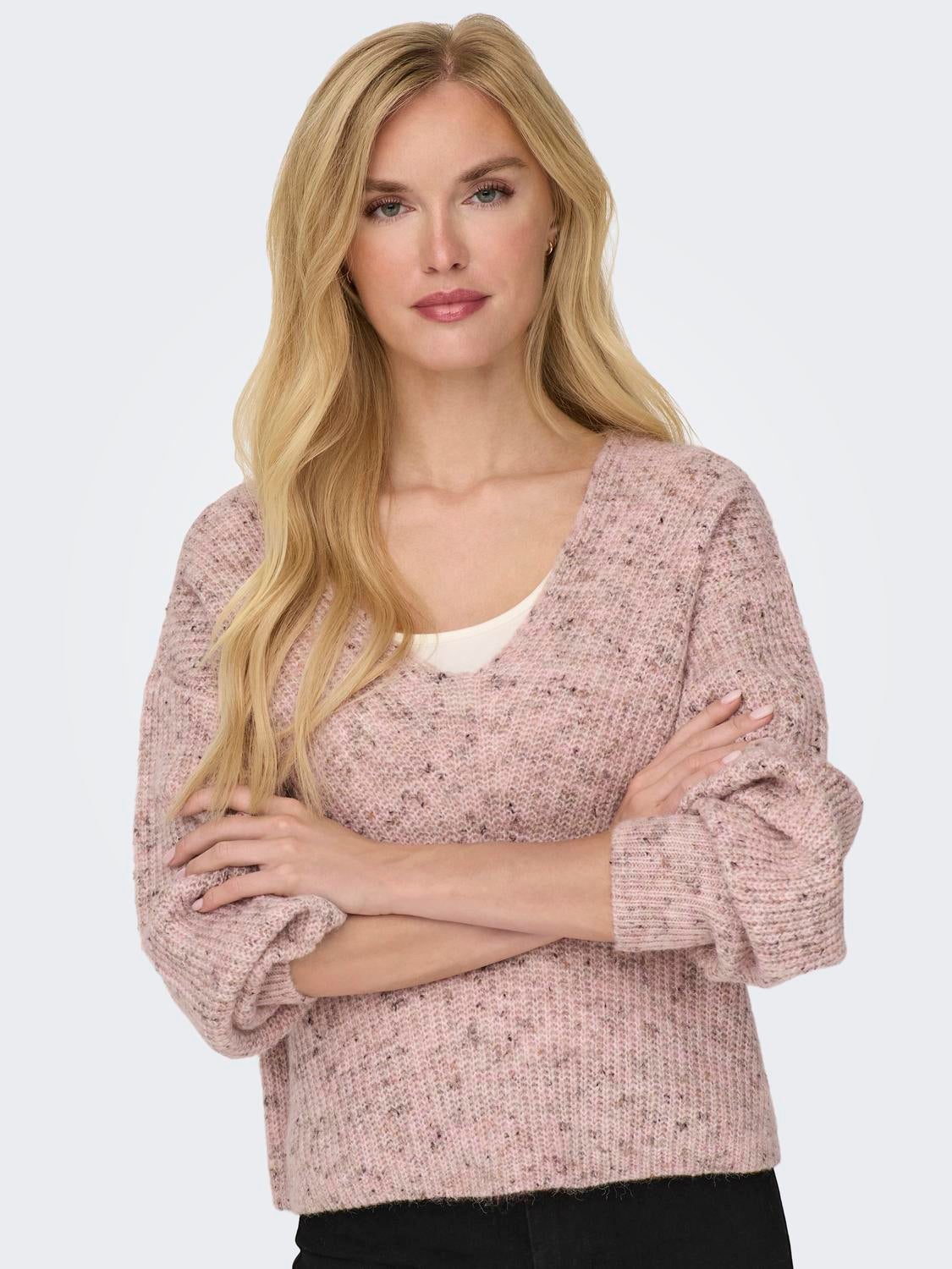 ONLVENEDA Strickpullover Pale Dogwood