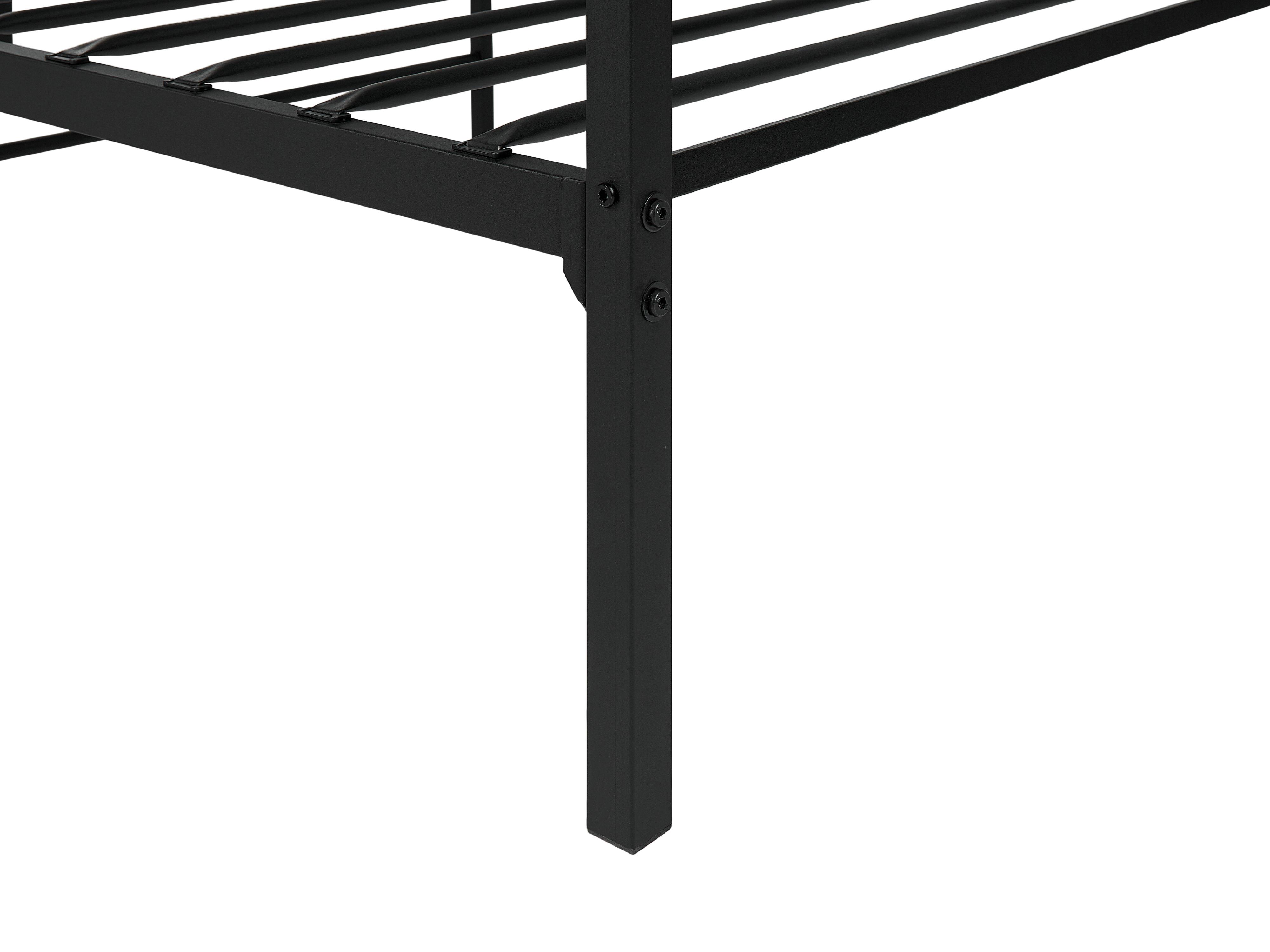 Bed Metaal BATTUT 90 x 200 cm Zwart