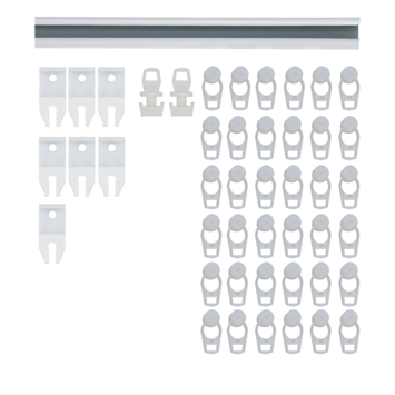 Intensions complete set gordijnrail Plus wit 300 cm