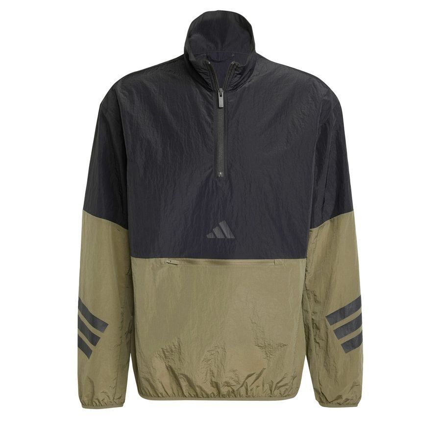 Adidas Sweat-shirt toile demi-zip 3 bandes Future Icons