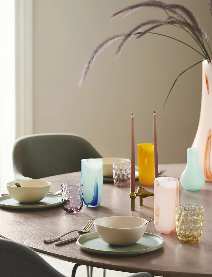 Kodanska Flow Longdrink Blue with print