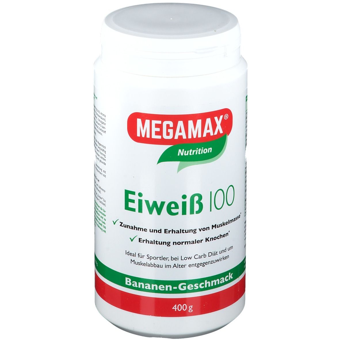 MEGAMAX® Nutrition Eiweiß 100 Bananen-Geschmack