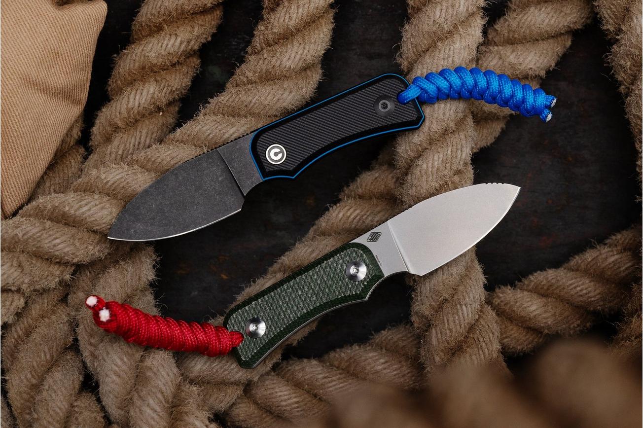 Civivi Baby Banter Fixed C23045-1 Black Nitro-V, Black/Blue G10, vaststaand mes, Ben Petersen design