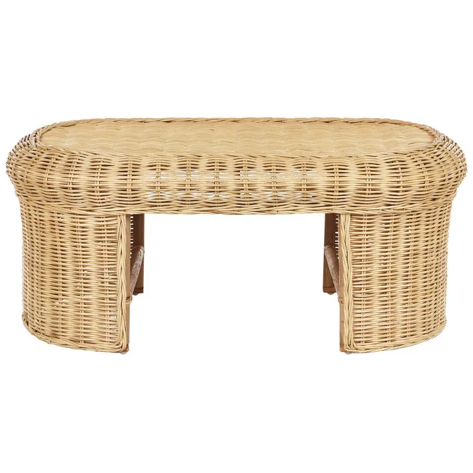 LIVADEIA - Tuintafel - Natuurlijk - Rotan