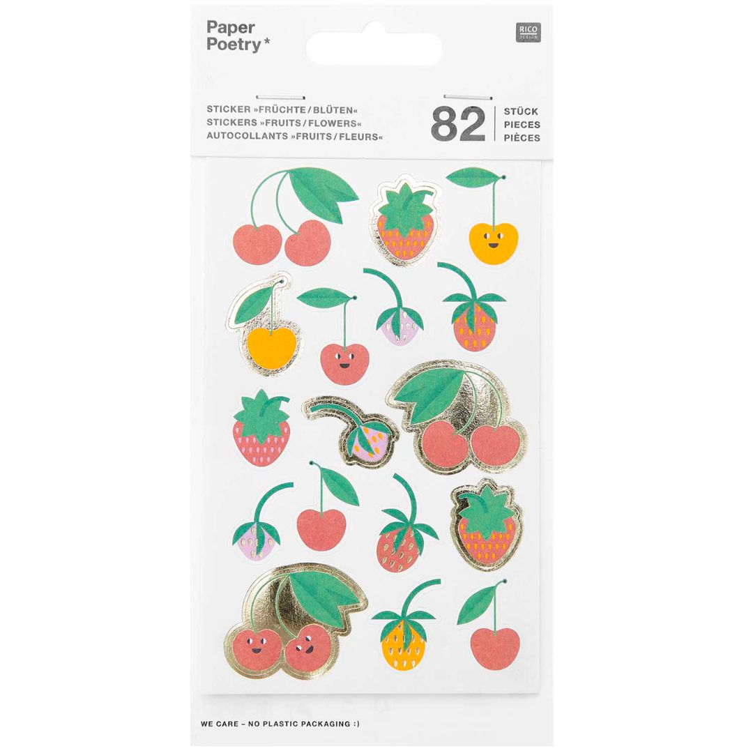 Stickers fruits & flowers - 82st