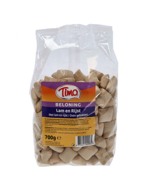 Timo Koekjes Met - Hondensnacks - Lam Rijst 700 g