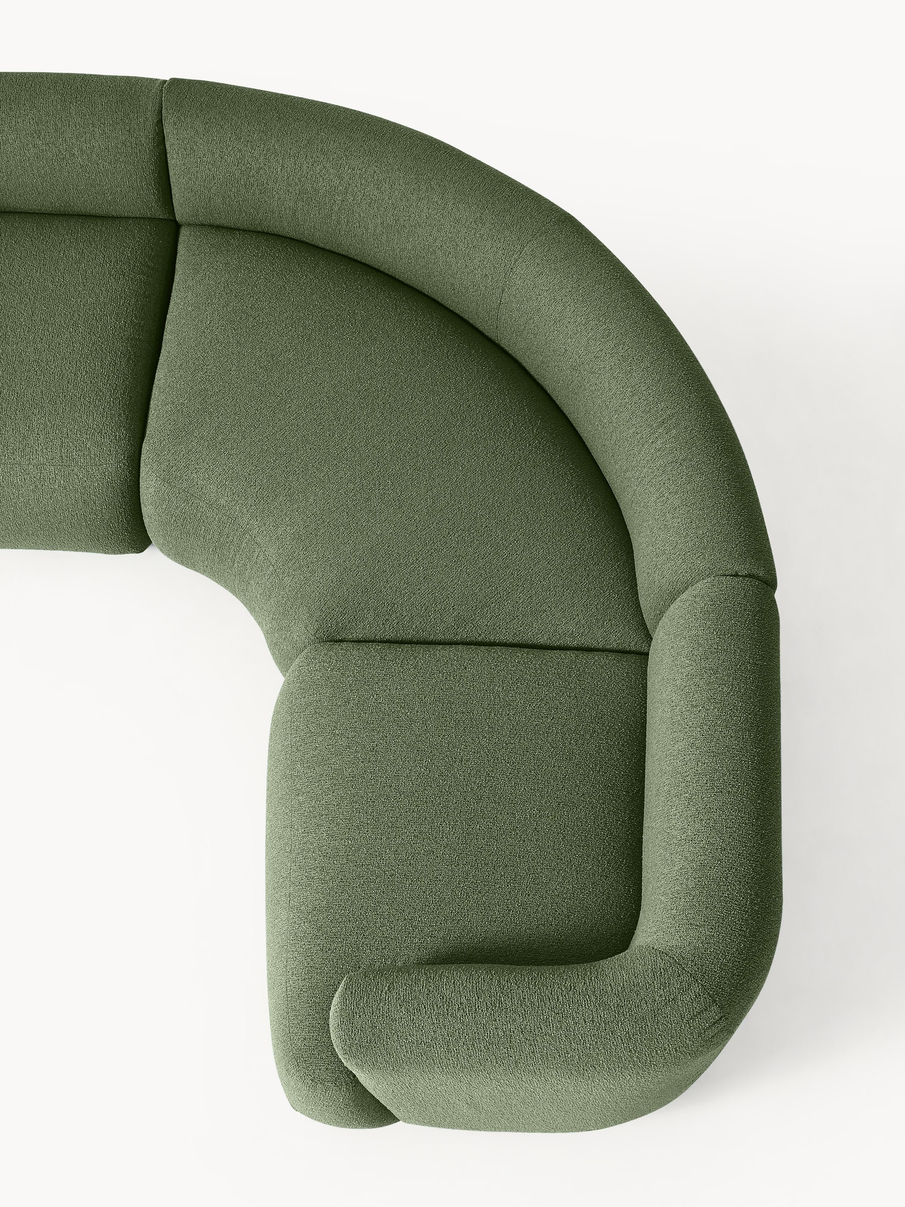 Modulaire bouclé hoekbank Sofia (4-zits)