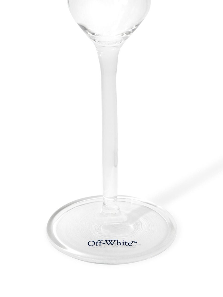 Off-White Flute Glass Quote Set