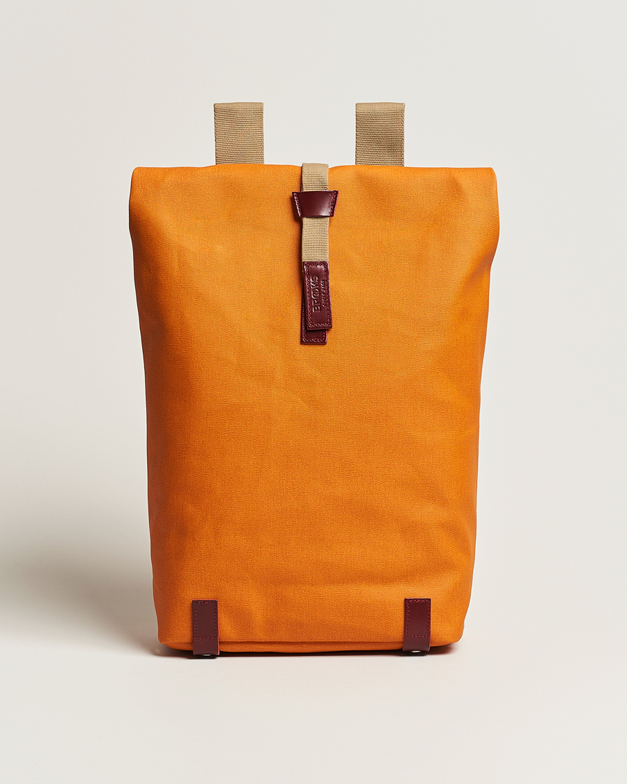 Brooks England Pickwick Cotton Canvas 26L Backpack Goose Beak/Maroon