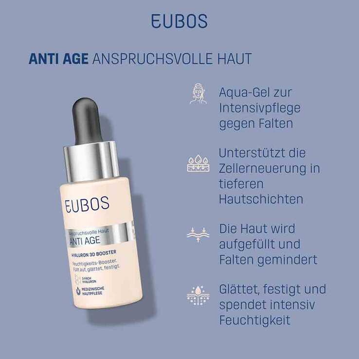 Eubos Anti-Age Hyaluron 3D Booster Gel, 30 ml