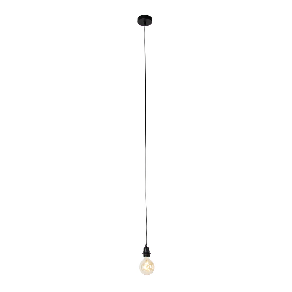 Moderne zwarte dimbare hanglamp - Cava Luxe 1