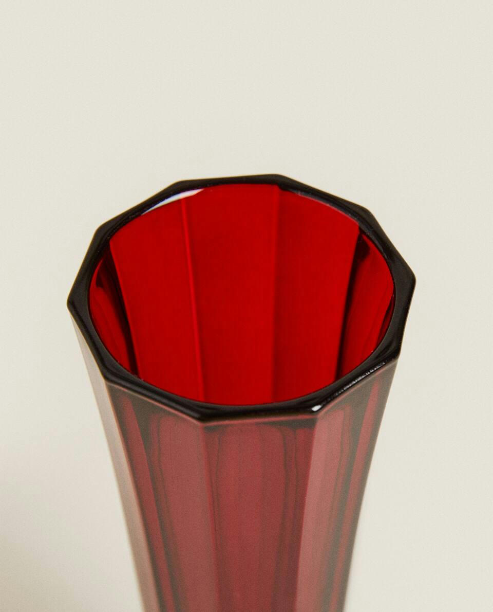 Flauta de vidro facetado de Natal