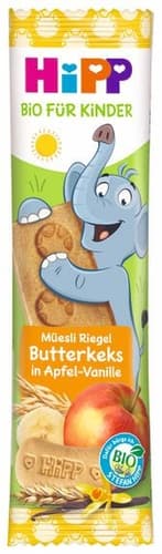 HiPP Elefant Müesli Riegel Butterkeks in Apfel-Vanille
