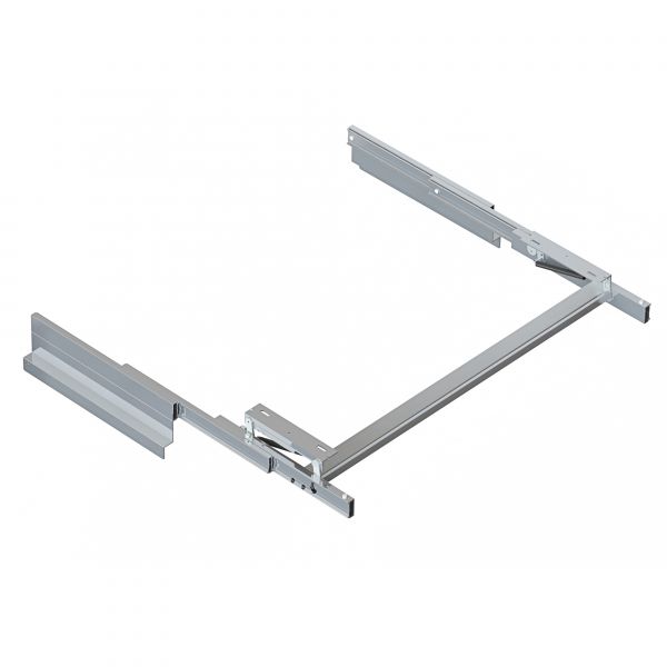 Emuca Corrediças Mesa Extensível e Elevatória Oplà Folding 39 Casa, Alumínio, Anodizado Inoxidável - 2045569
