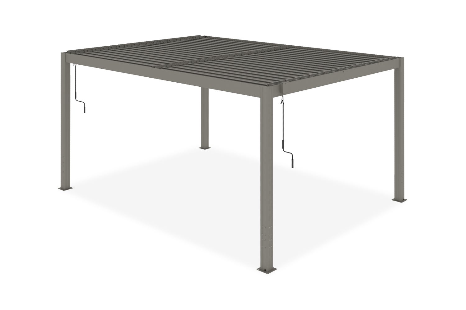 Aluminium lamellendak SANTA 400S300 Taupe