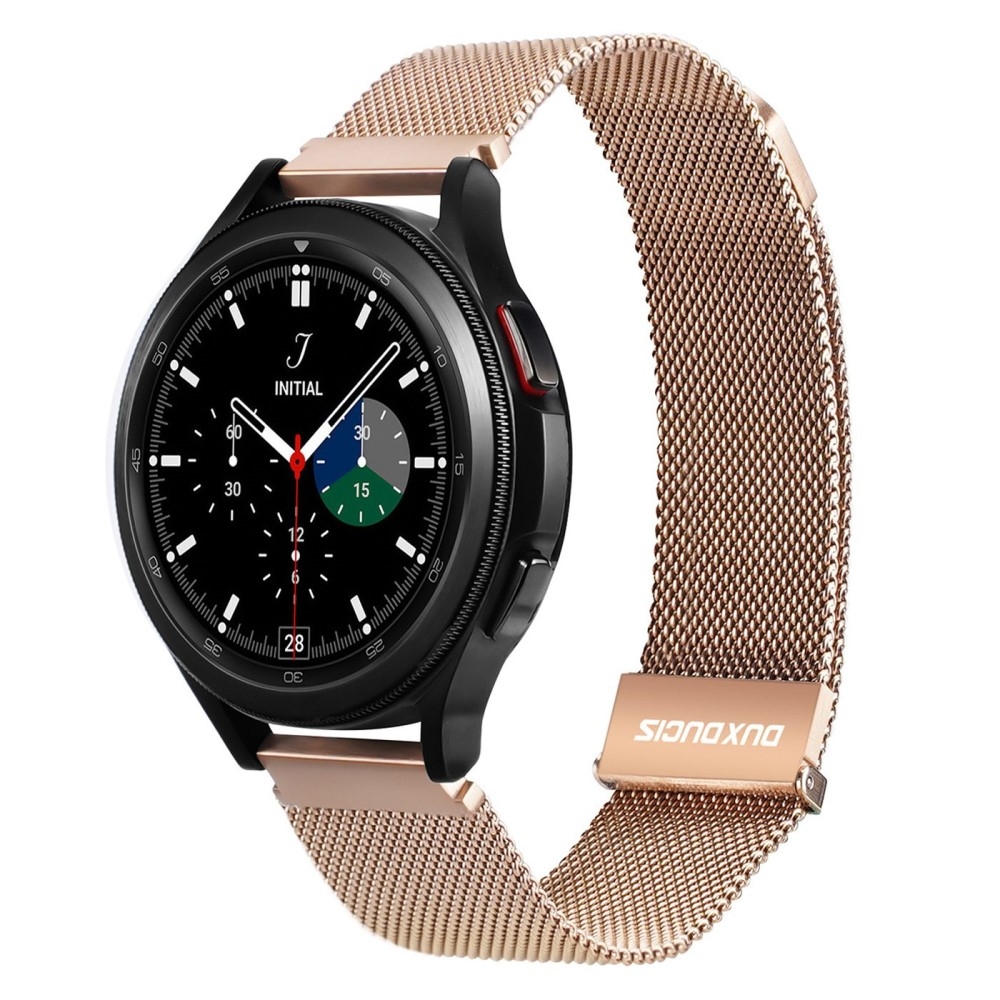 Samsung Galaxy Watch 4 Classic (46mm) Edelstahl Armband Milanaise (Gelenkumfang: 130-210mm) - Roségold